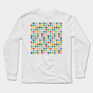 Houndstooth Rainbow Long Sleeve T-Shirt